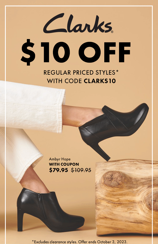 Clarks shoes sale 3 off